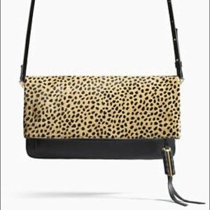 Stella & Dot Covet Leopard Crosby Bag